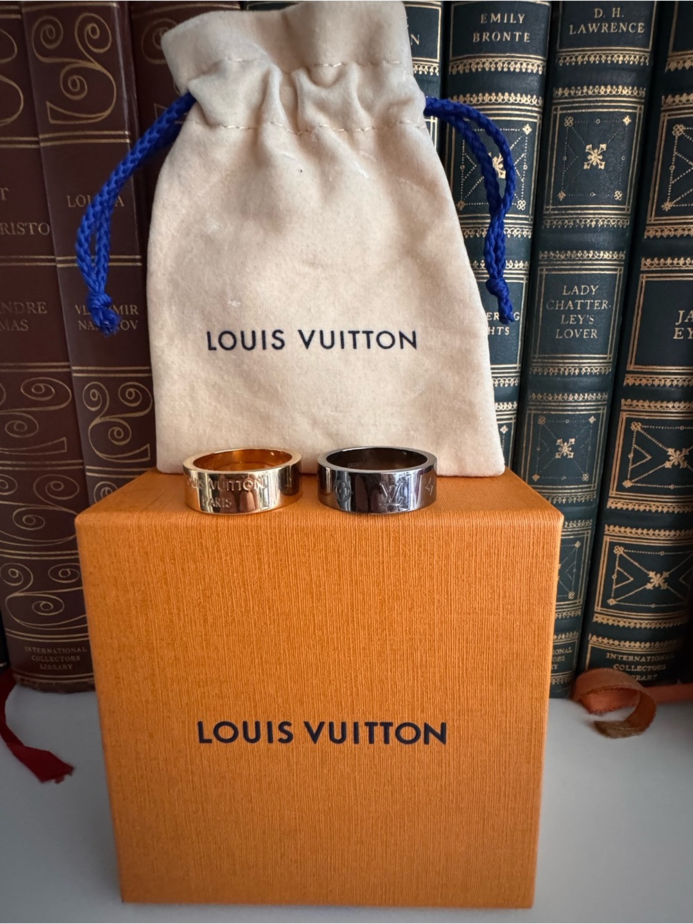 Louis Vuitton LV Instinct Set of  Two-Tone Men's Rings — Gold & Silver